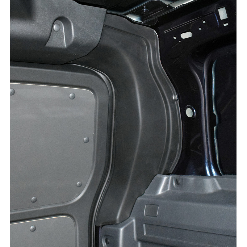 RGM Inner Rear Door Pillar Guards for Volkswagen ID.Buzz Cargo 2022- - Black (ABS)