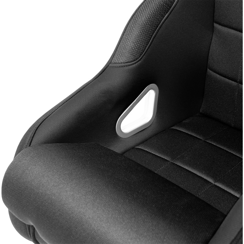 Sport seat 'K5' - Black - Non-reclinable back-rest - incl. slides