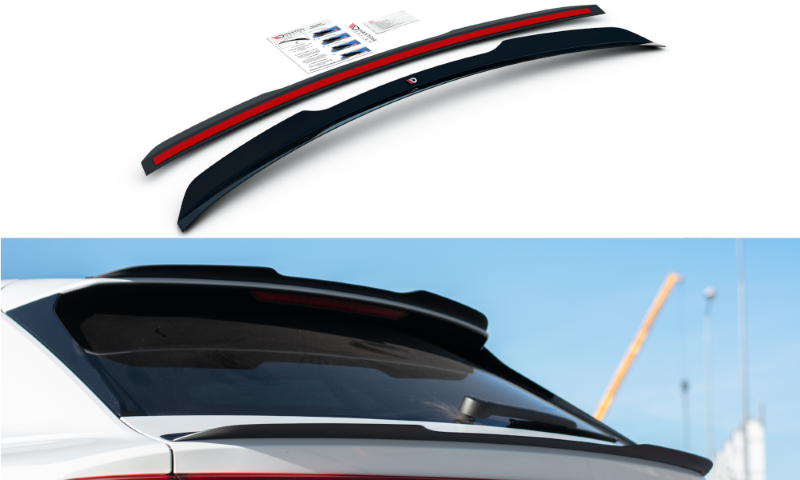 Spoiler passend voor Audi Q8 S-Line / SQ8 Maxton Glans Zwart