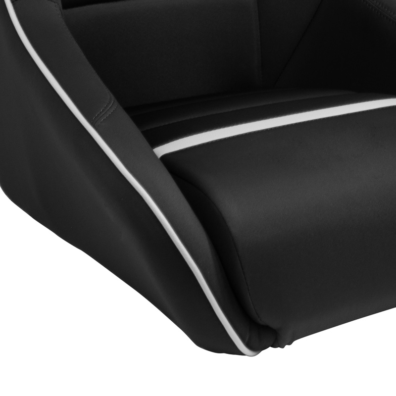 Sport seat 'Classic RS' - Black/Grey - Non-reclinable back-rest + Integrated head-rest - incl. slides