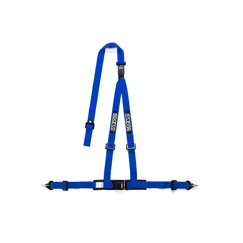 Sparco 3-Point Sport seat belt - Blue - incl. Pelvis protection & screw mounting (E-Mark)