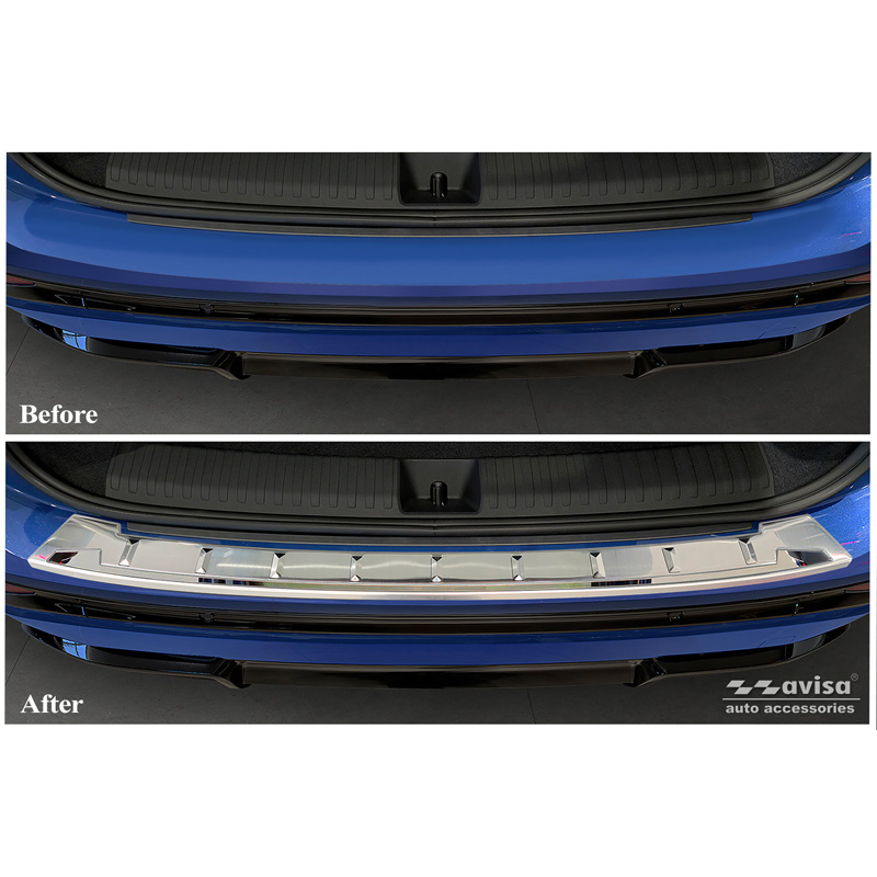 Avisa Stainless Steel Rear bumper protector  Audi Q6 e-tron (GFB) 2024- 'Shadow Premium'