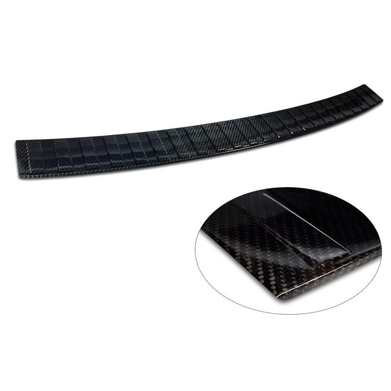 Real 3D Carbon Rear bumper protector  Skoda Superb III Combi 2015-2019 & Facelift 2019-2024 incl. Scout 'Ribs'