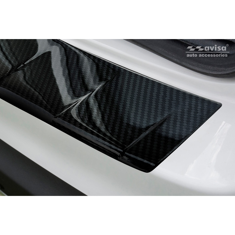 Real 3D Carbon Rear bumper protector  Mercedes GLC 2015-2019 & FL 2019- 'Ribs'
