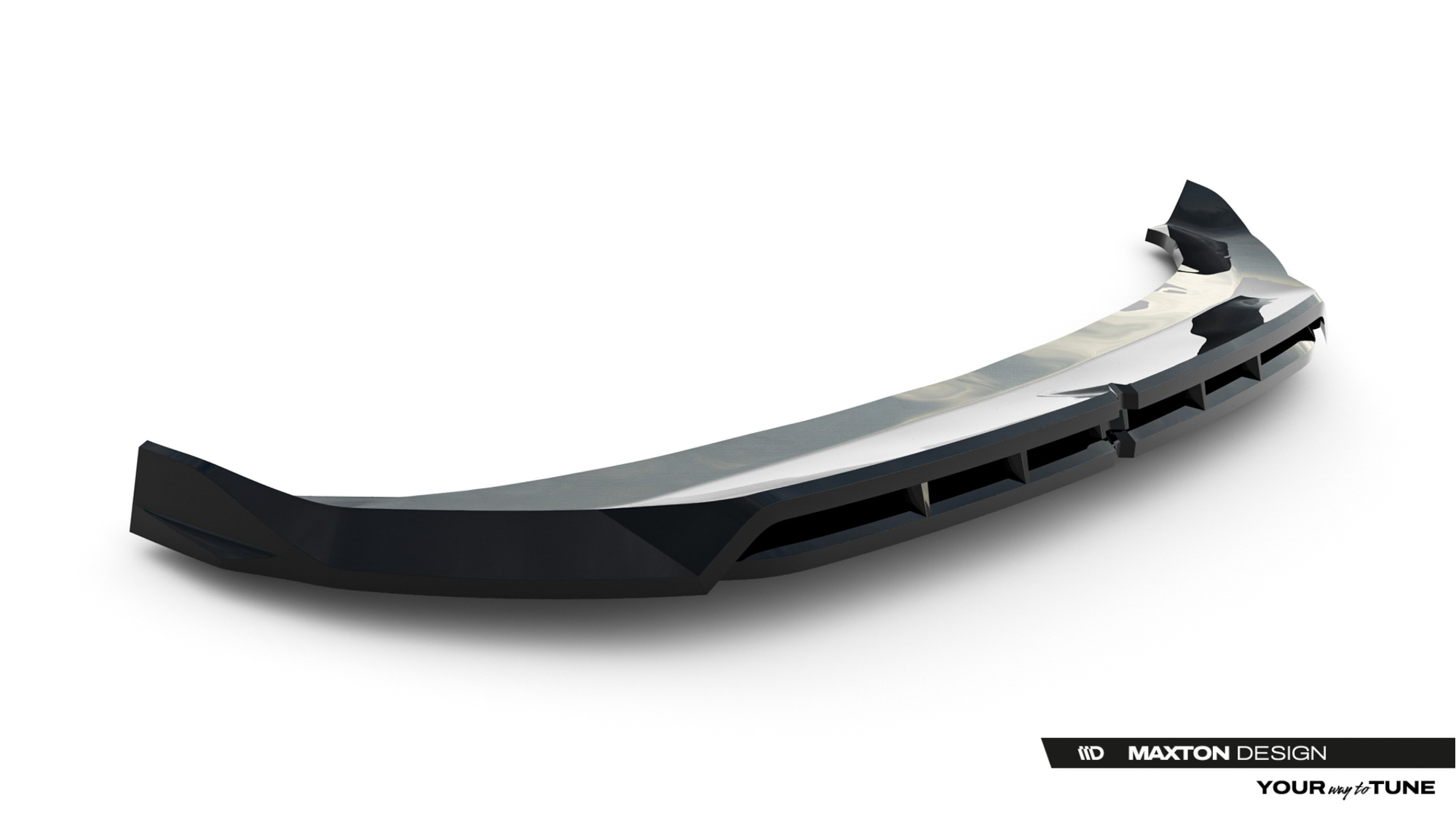 Voorspoiler passend voor BMW X3 M-Pack / M50 G45 Glans Zwart