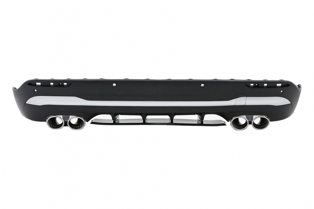 Diffuser passend voor Mercedes GLA H247 AMG Design GLA 45 Zilver