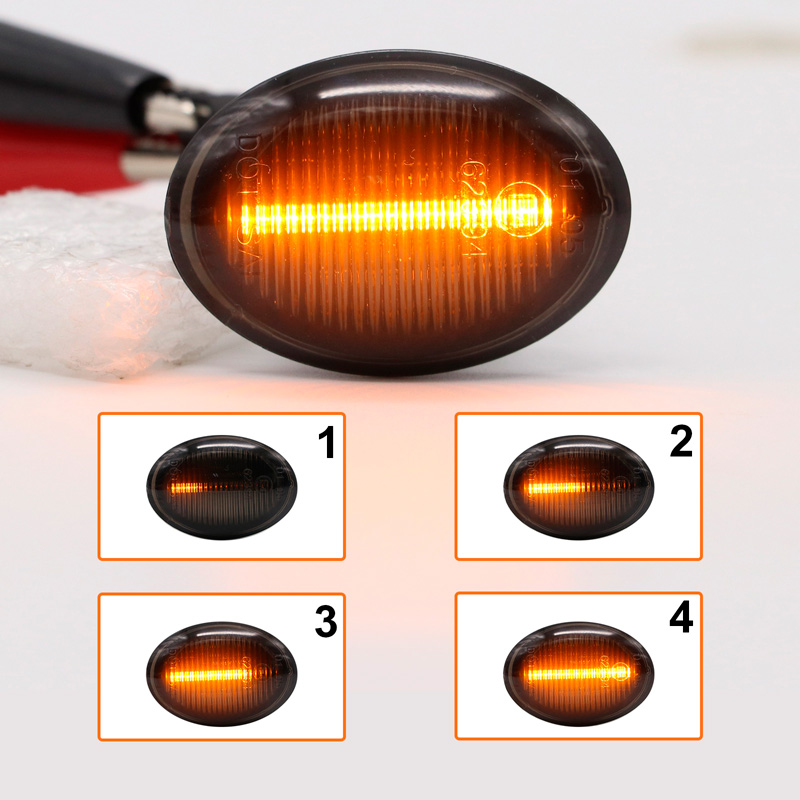 Set LED Side Indicators  Alfa/Fiat/Ford/Lancia miscellany - Smoke - incl. Dynamic Running Light