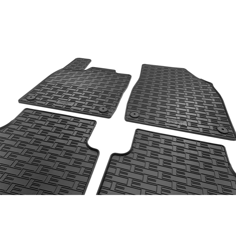 Rubber car mats set  Volkswagen ID.4 / ID.5 2020- & Skoda Enyaq iV 2020- incl. Coupé & Audi Q4 E-Tron (F4B) 2020- & Cupra Tavascan 2023- (4-pieces + fixing system)