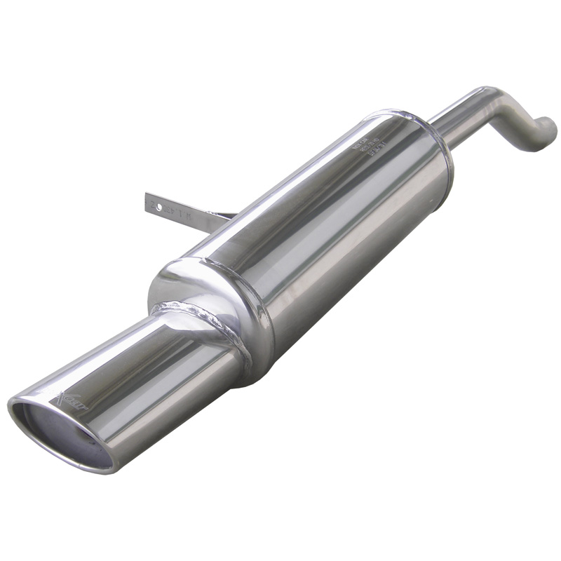 100% Inox Sport Exhaust  Renault Clio III 1.5 DCi (68-86HP) 2005- Ø45mm 120x80mm