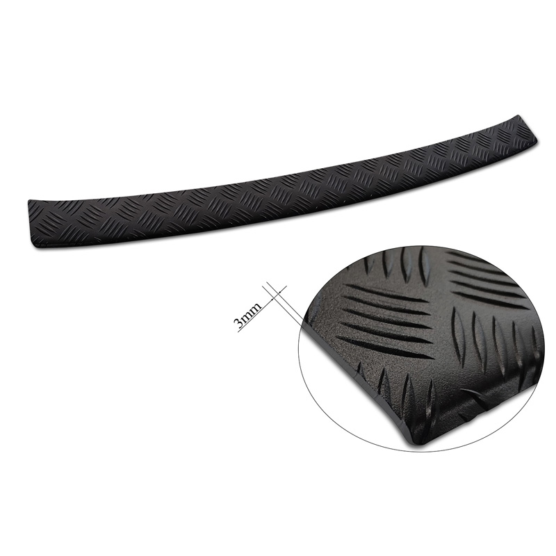 Matt Black Aluminum Rear bumper protector  Nissan X-Trail IV (T33) 2021- 'Riffled Plate'