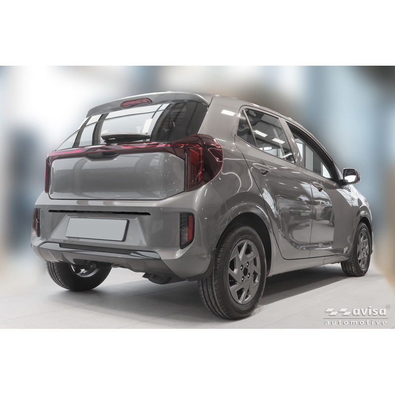 Avisa Black Chrome Stainless Steel Tailgate Trim  Kia Picanto III (JA) Facelift 2024-