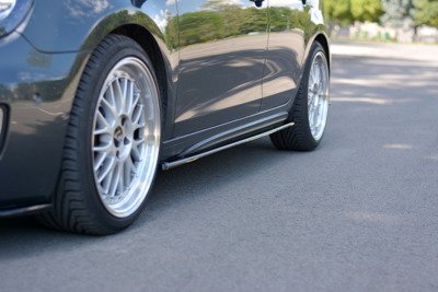Zijskirts passend voor VW Golf 6 GTI / GTD Glans Zwart