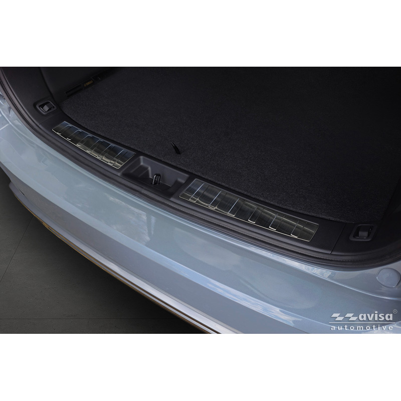 Avisa Black Stainless Steel Inner Rear bumper protector  Mitsubishi Outlander IV Facelift 2025- 'Ribs'