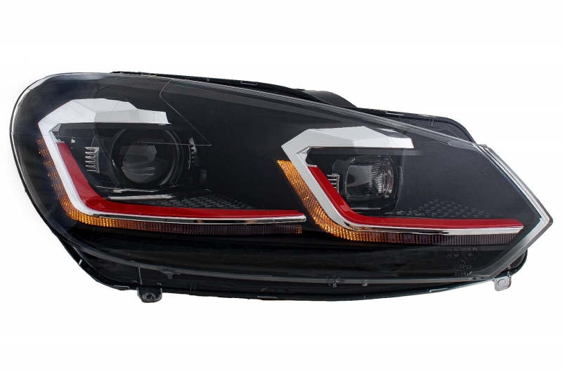 Headlights VW Golf VI in Golf 7.5 Look Dynamic LED GTI