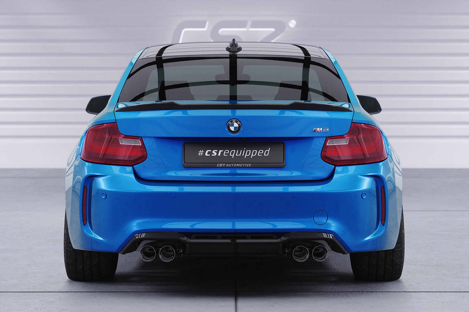 Achterspoiler BMW 2er F22 / M2 F87 Coupe glans zwart