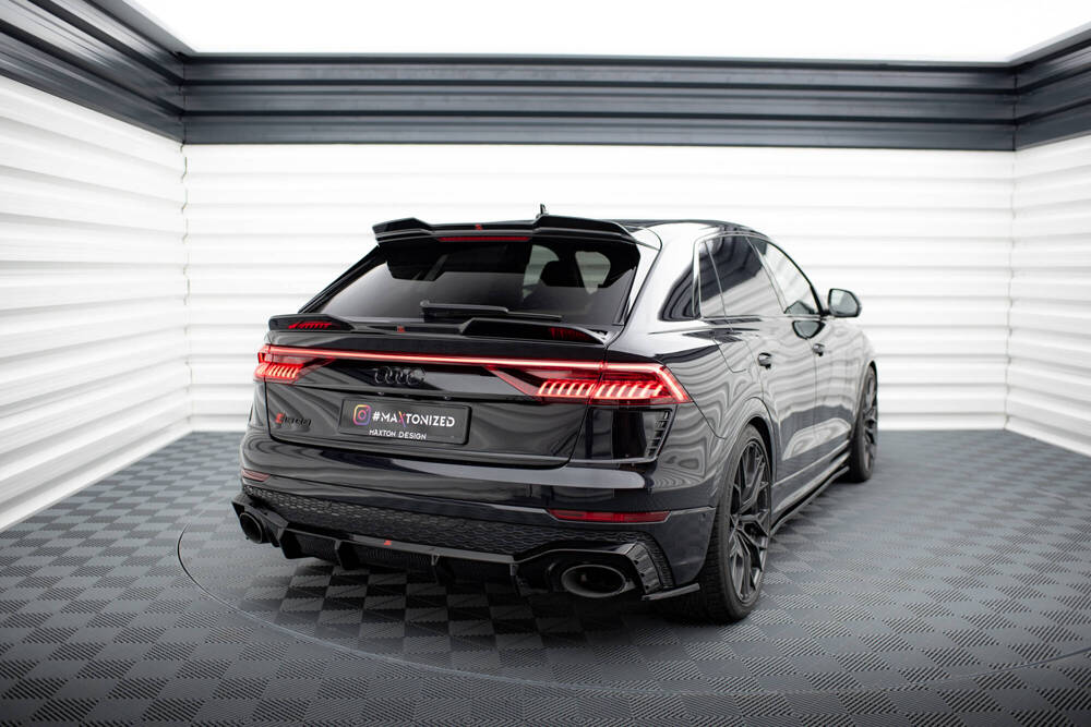 Spoiler passend voor Audi Q8 S-Line / SQ8 / RSQ8 Maxton Glans Zwart
