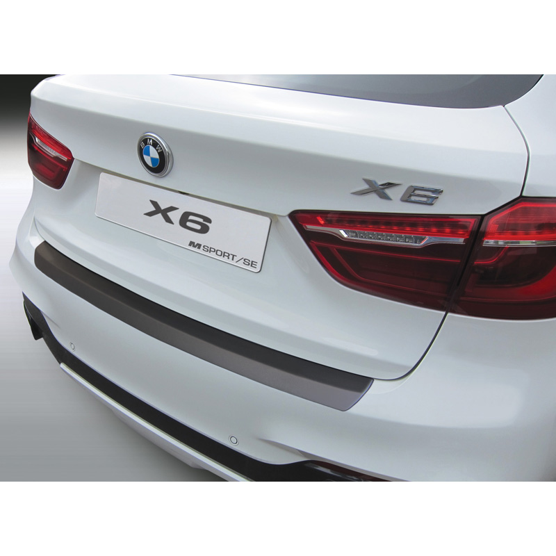 ABS Rear bumper protector  BMW X6 F16 M-Sport/SE 2015-2019 Black