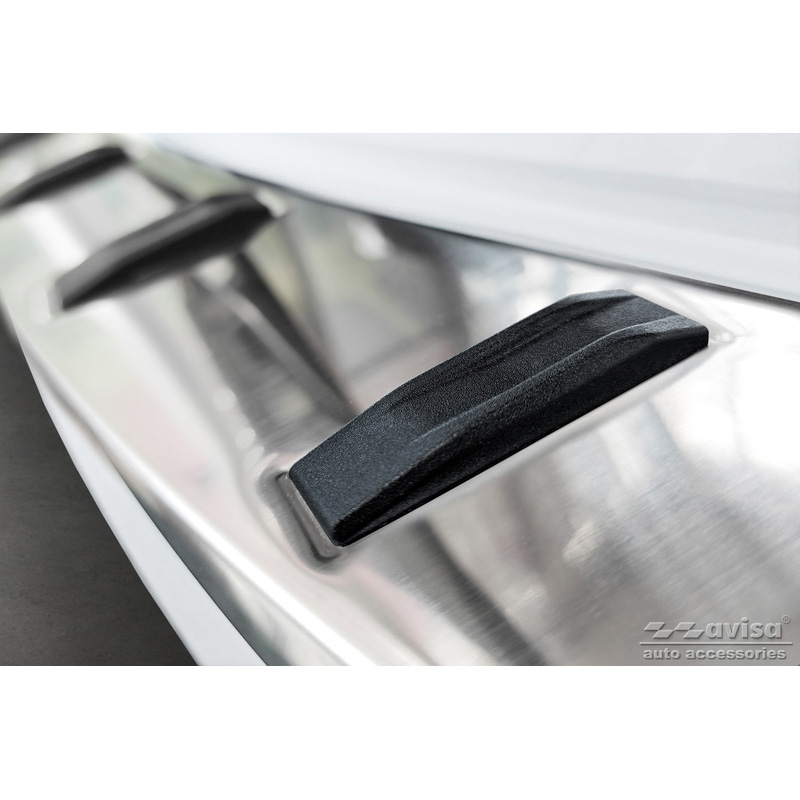 Stainless Steel Rear bumper protector  Skoda Octavia III 2013-2017 'STRONG EDITION'