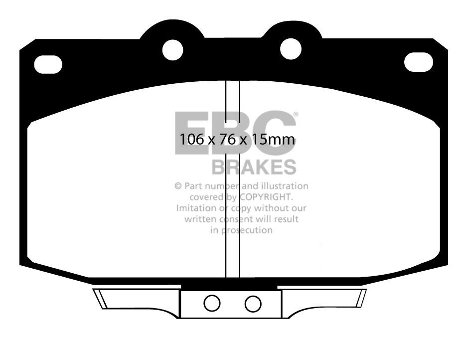EBC Brakes MAZDA RX7 2.4 Turbo (1.3) 89-93 Remblokken voorzijde