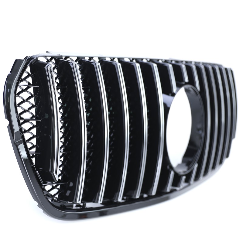 Grill passend voor Mercedes X klasse W470 17-20 GT Look Zwart/Chroom