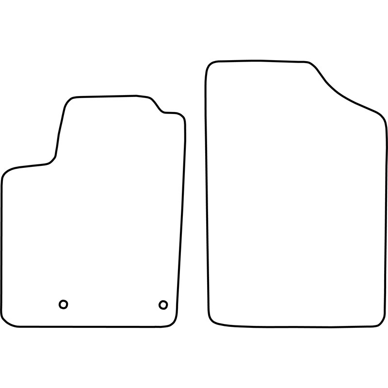 Set velour car mats  Citroen Berlingo 2005-2008 (only front)
