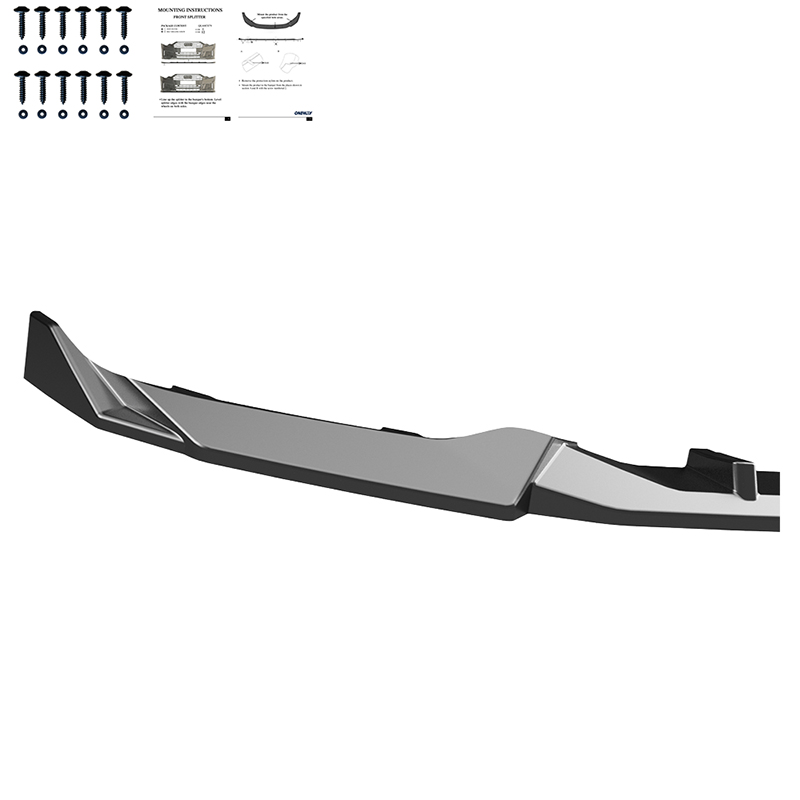 Oneway Front spoiler  BMW 5-Series G60/G61 Sedan/Touring M-Pack 2023- incl. i5 - Gloss black