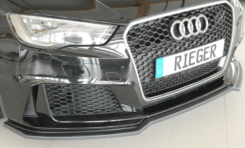 Voorspoiler passend voor Audi RS3 8V Sportback Rieger