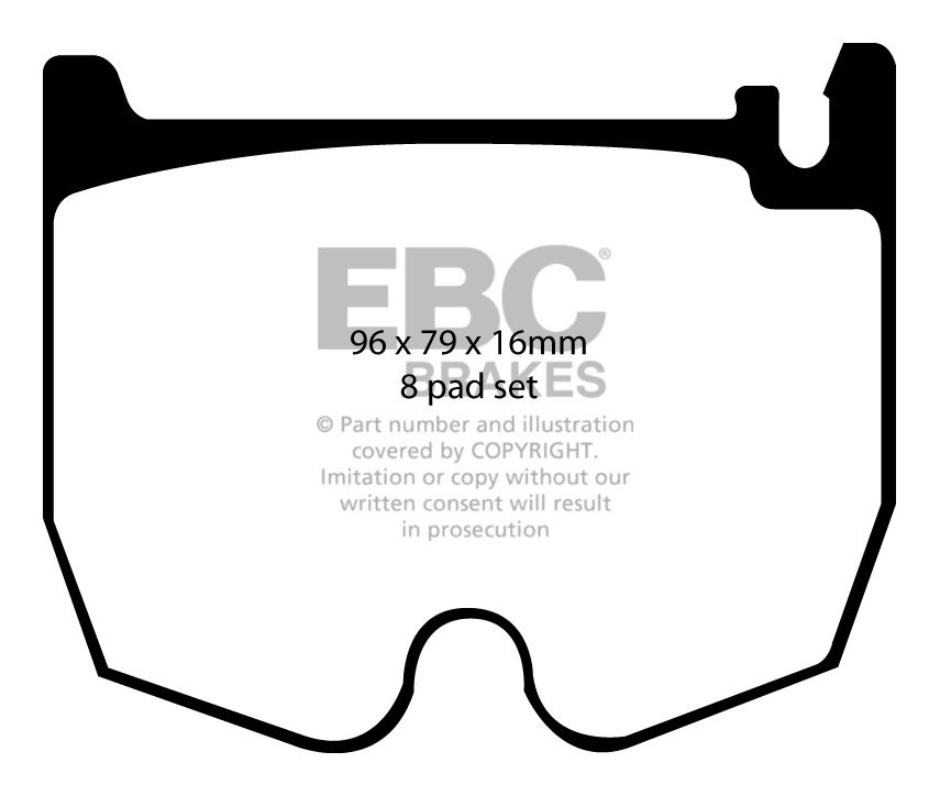 EBC Brakes MERCEDES S-Class (W221) S65 AMG 2005-2007 Remblokken
