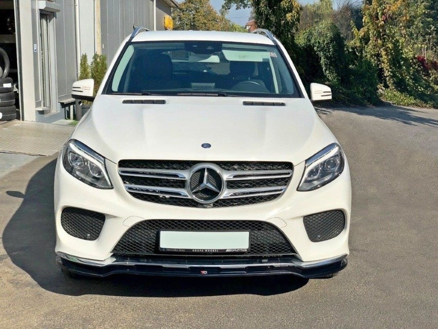 Voorspoiler passend voor Mercedes GLE W166 AMG-Line Maxton Design glans zwart