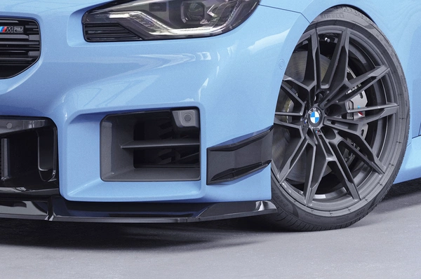 Gloss Black Performance Flaps BMW M2 G87 Coupe – CSR Automotive Racing Canards with ABE