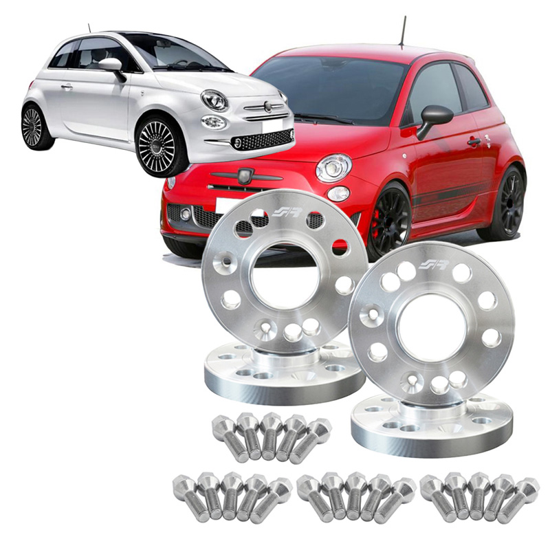 Simoni Racing Aluminium Wheel Spacer Kit - 2x12mm(FA) - 2x12mm(RA) (Hub 58,1mm) including wheel bolts -  Abarth, Fiat various