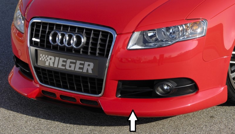 Spoilerlip without 3 extra air-intakes Audi A4 8E B7 11.04 Riege