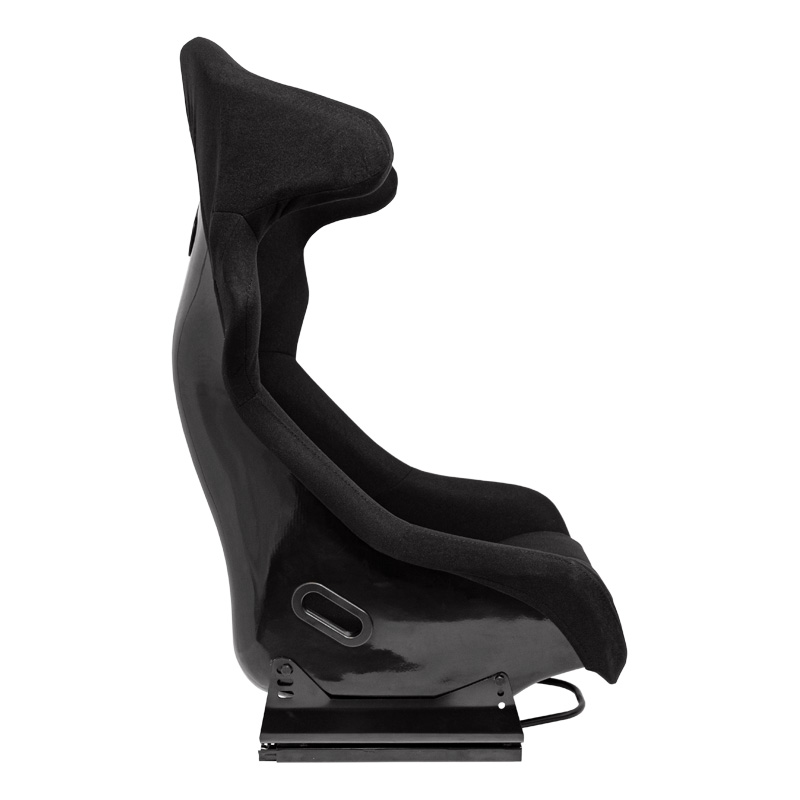 Sport seat 'FS' - Black - Non-reclinable fibreglass back-rest - incl. slides