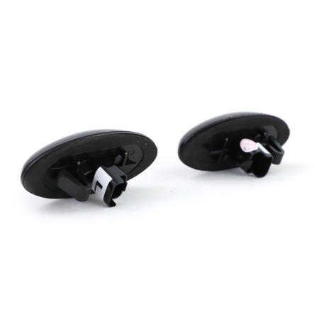Side Turn Signals for Peugeot 206, 307, 407, 4007 LED Dynamic (Black-Chrome)