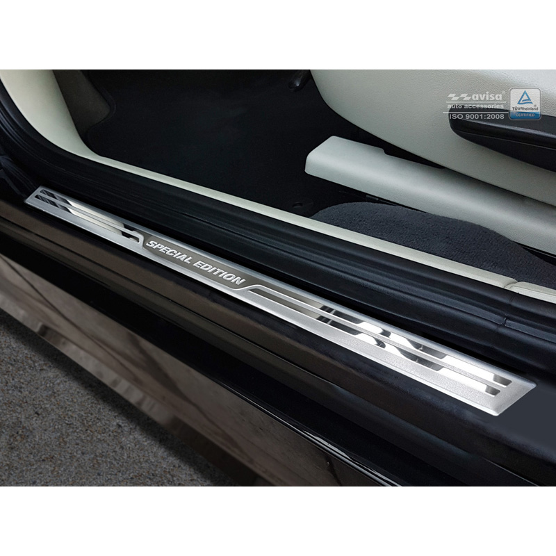 Universal Door Sill Protector Set 'Special Edition' Aluminium/Silver - 2-Pieces - 54 x 3 cm