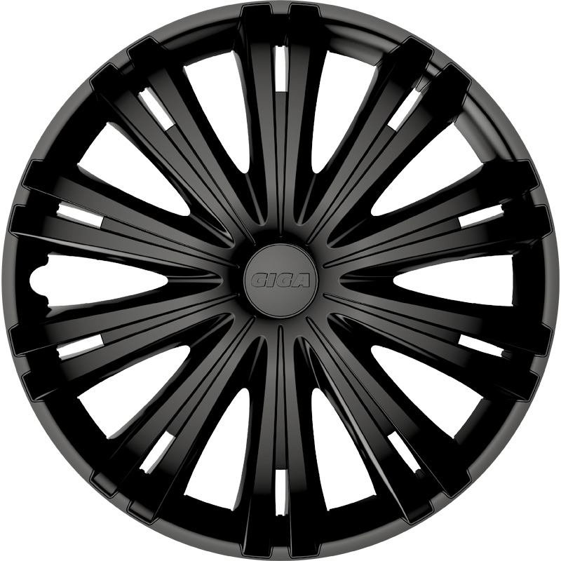 Set wheel covers Giga 15-inch mat black