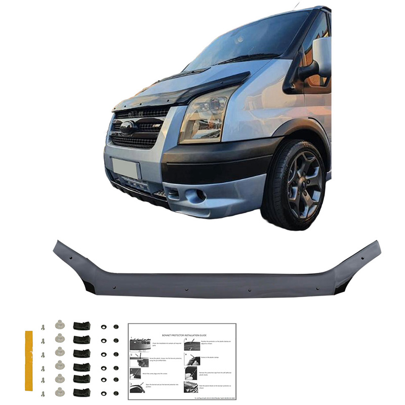 Bonnet Protector  Ford Transit MK7 2006-2014 - Gloss black