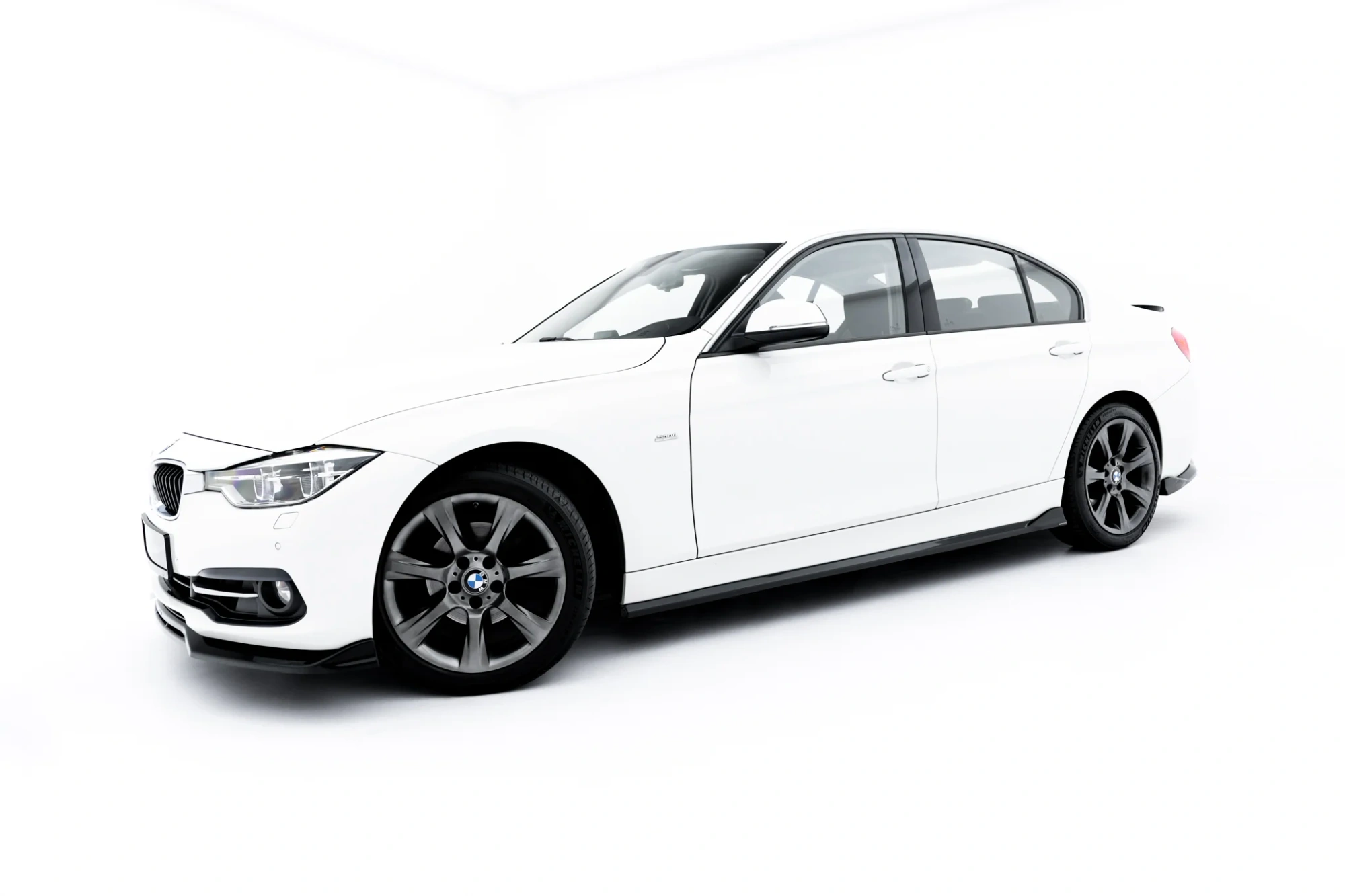 Side Skirts Diffusers BMW 3 Sportline Sedan / Touring F30 / F31 Maxton Gloss Black