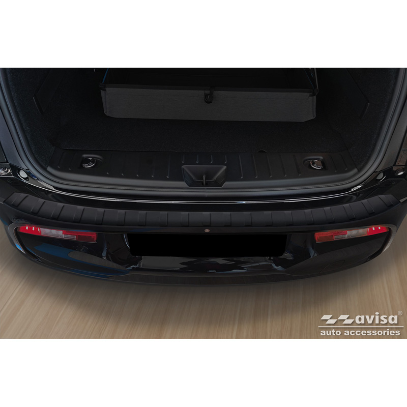Matt Black Stainless Steel Rear bumper protector  BMW i3 (i01) 2013-2017 & FL 2017-2022 'Ribs'
