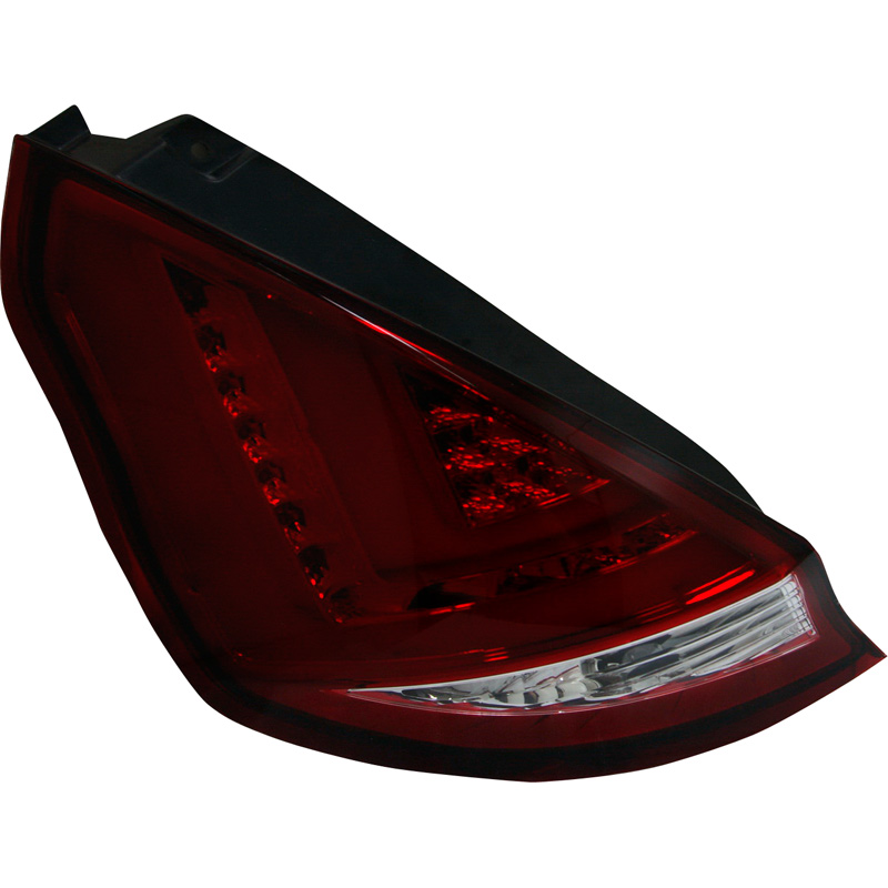 Set LED Tail Lights  Ford Fiësta VII 3/5-doors 2008-2012 - Red/Clear