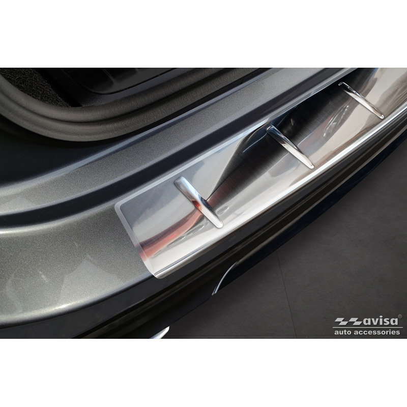 Stainless Steel Rear bumper protector  Mercedes GLE II (W167) Facelift excl. AMG 2023- 'Ribs'