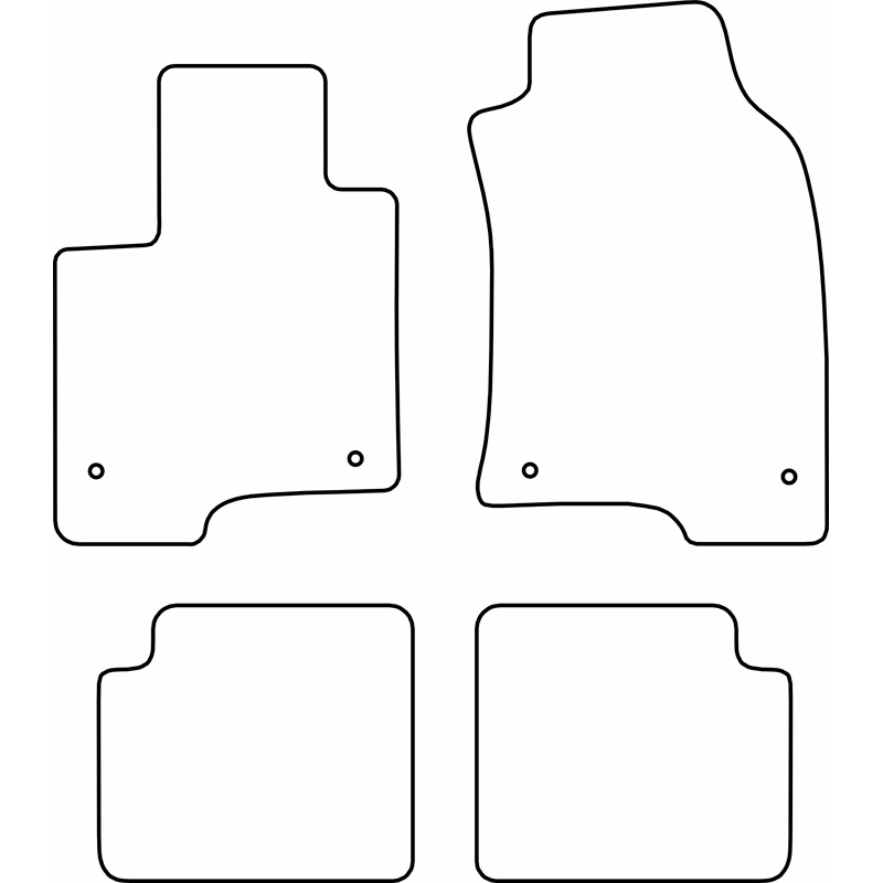 Set car mats  Fiat Panda Hybrid 2020-