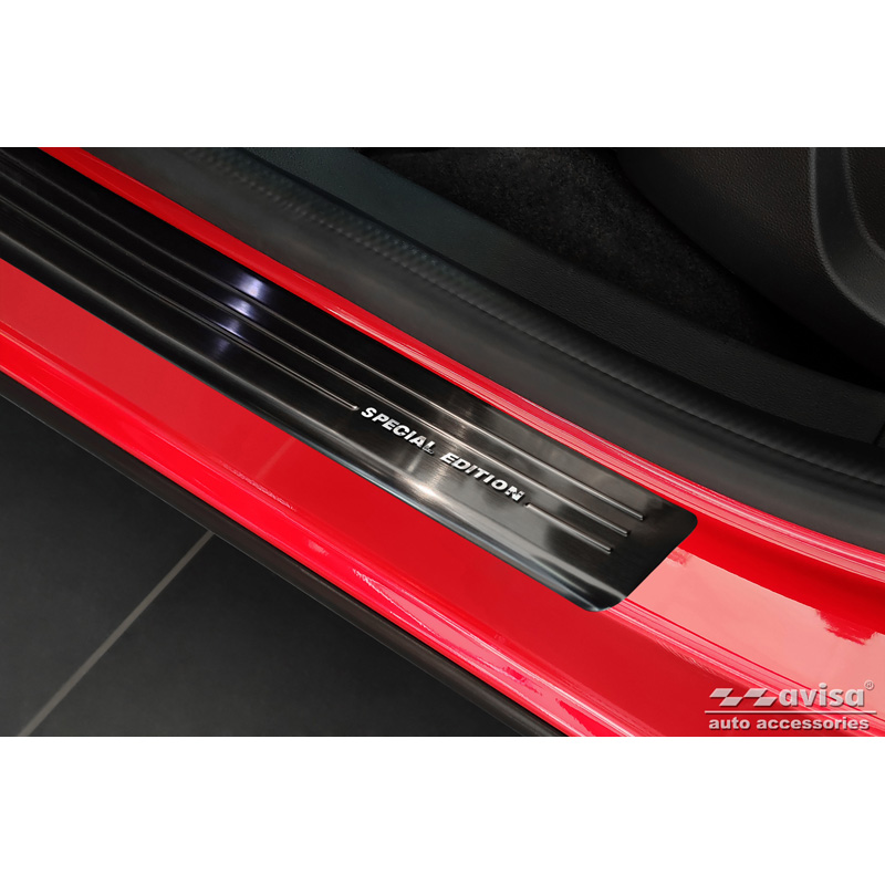 Black Inox door sill protectors  Renault Arkana 2020- - 'Special Edition' - 4-pieces