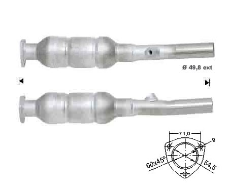 VW GOLF IV 1.4i 16V 1390 cc 55 Kw / 75 cv BCA Magnaflow CAT Bouw