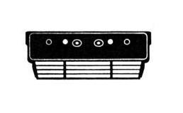 kentekenhouder BMW 5 serie E34, 1988-1998