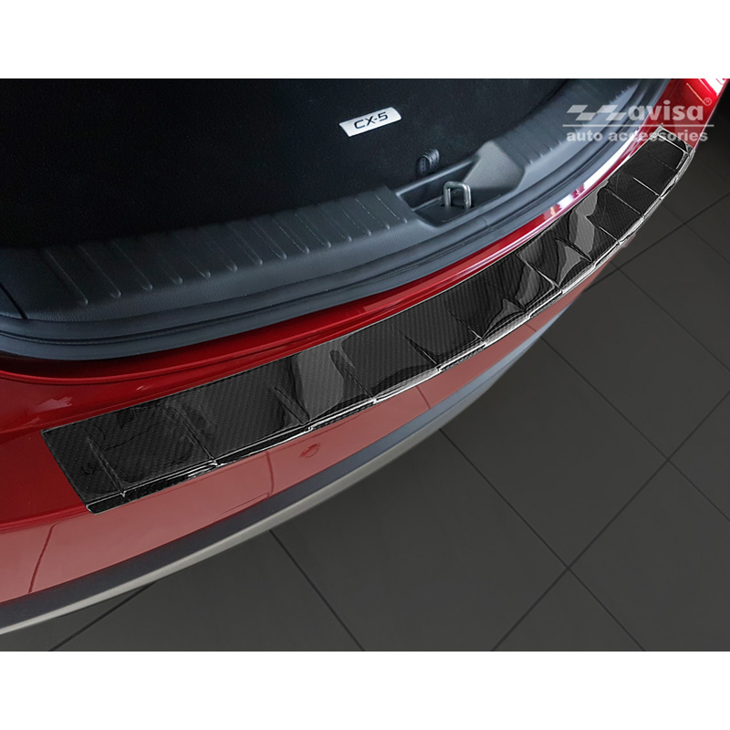 Real 3D Carbon Rear bumper protector  Mazda CX-5 II 2017- incl. Facelift