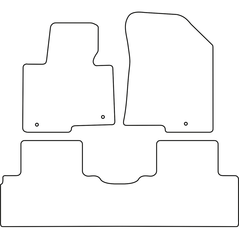 Set car mats  Kia Carens 2013- (5-Persons)