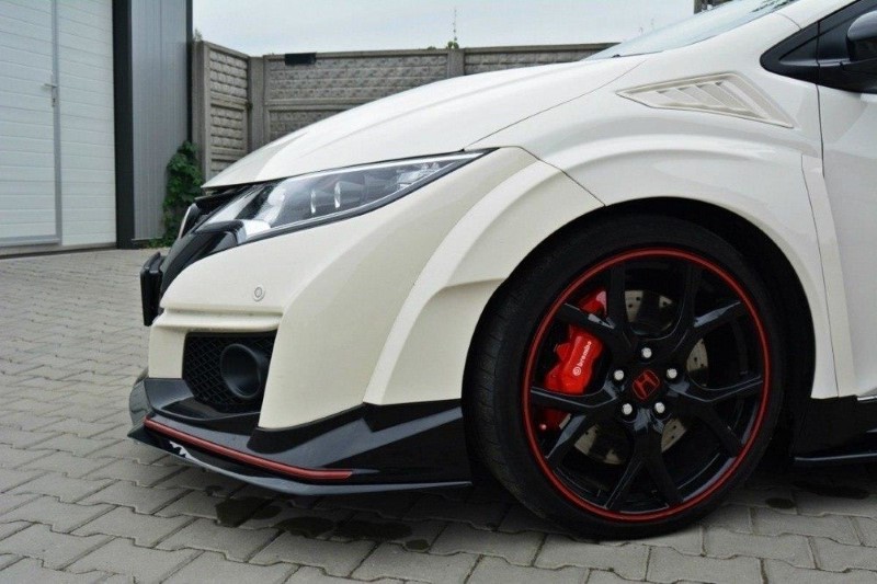 Voorspoiler Honda Civic IX Type R V.2 Glanzend Zwart