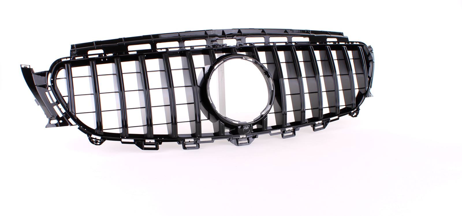 Grill passend voor Mercedes Benz E-Class W213 S213 C238 (2016+) GT-R Panamericana Design Zwart met 360 Cameraao-
