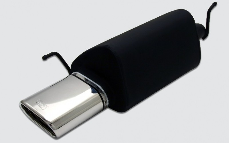 Muffler Honda Accord 1998-2002 RVS eindstuk 2x80mm rond